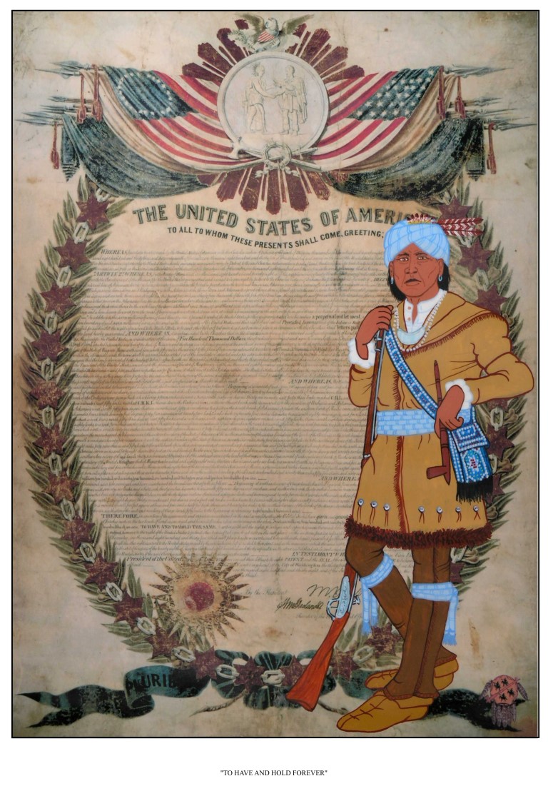 May 6, 1828 President Van Buren signed a land patent from the United States Of  America, granting the Cherokee nation, lands west of the Mississippi, to have and hold forever, as long as the grass grows and the waters flow.